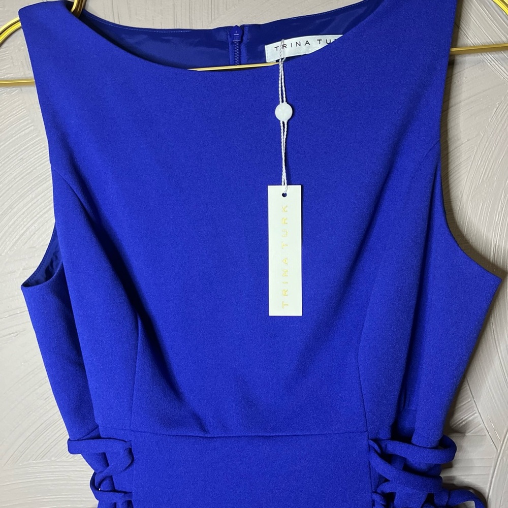 Trina Turk Royal Blue Mini Dress - Picture 7 of 10